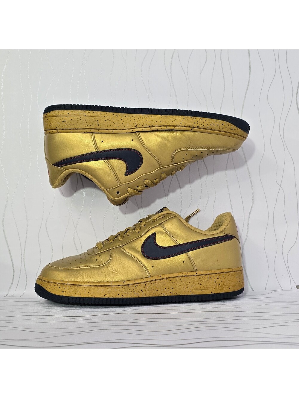 Nike Air Force 1 Low Premium CB34 Barkley Pack 2007 Gold Navy Men’s Size 10 Rare